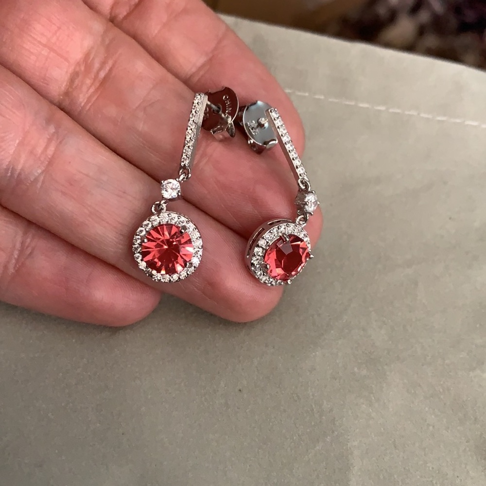 RIVKA FRIEDMAN
CZ Round Halo Drop Stud Earrings